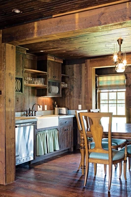 Rustic Kitchen Tiny House Design