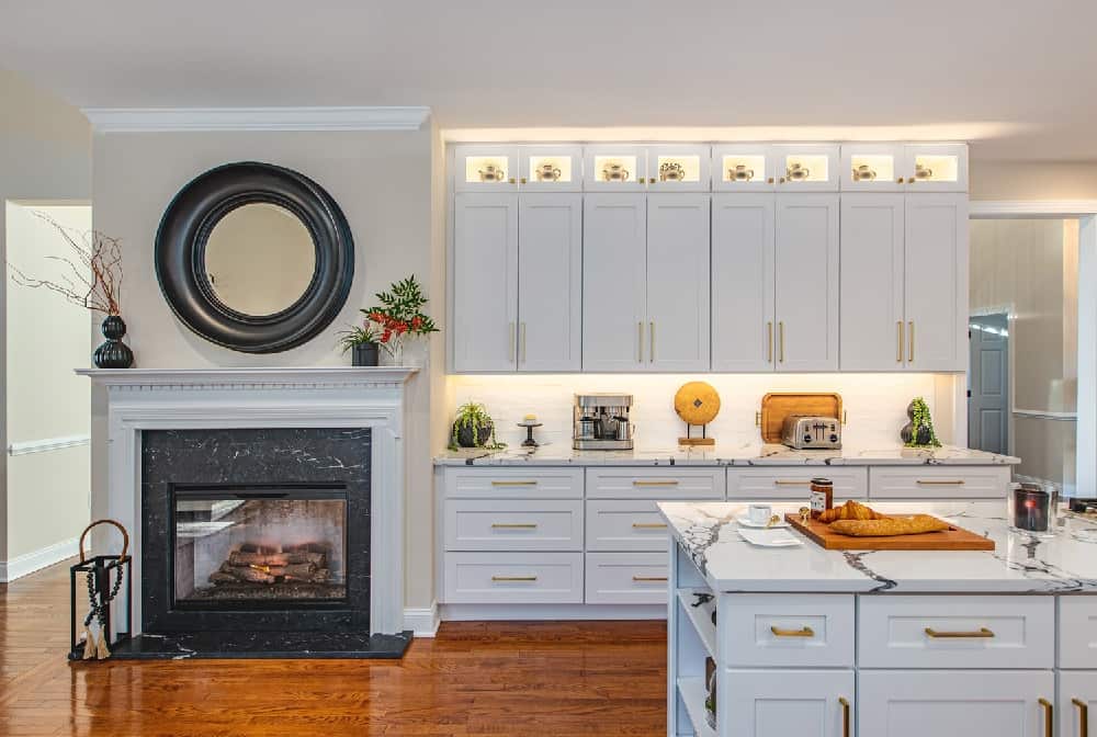 simple basement kitchen