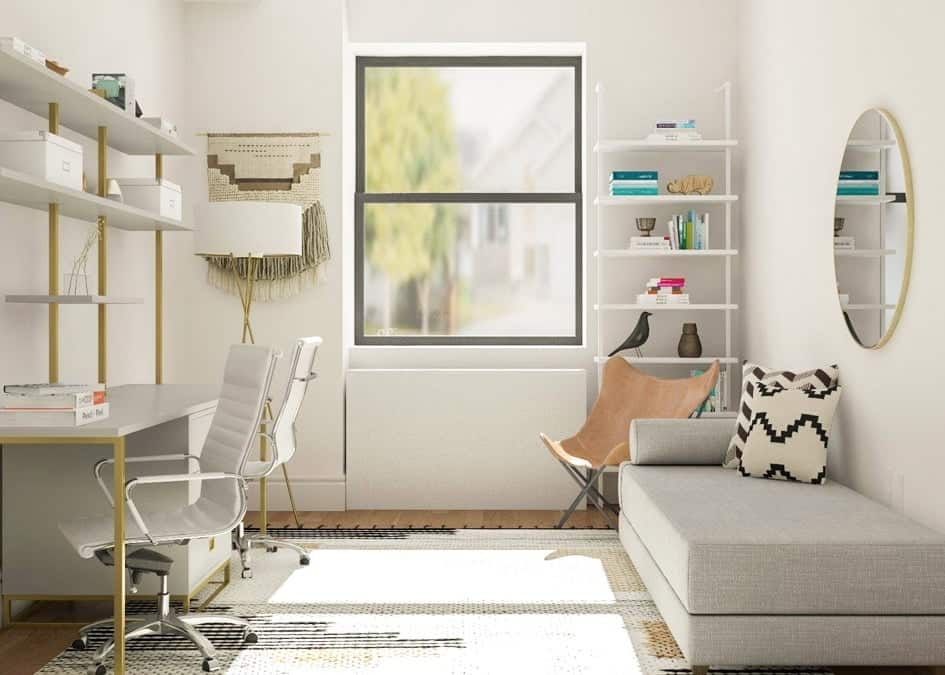 Simple Bedroom Office Ideas