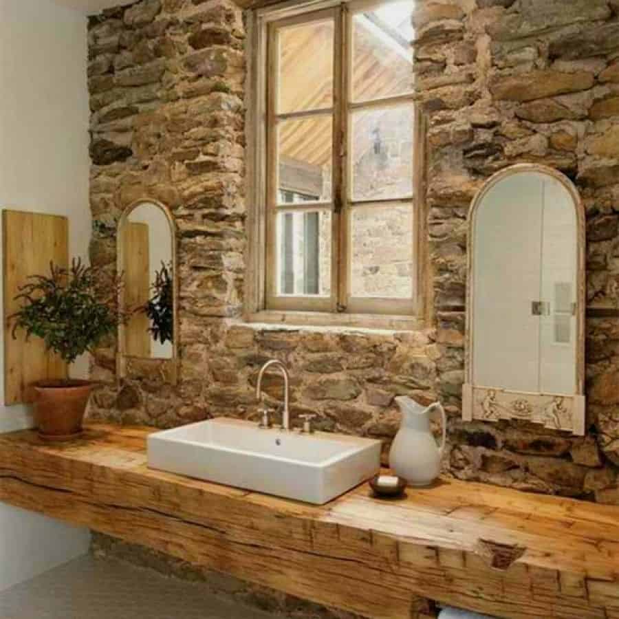 Simple Rustic Bathroom