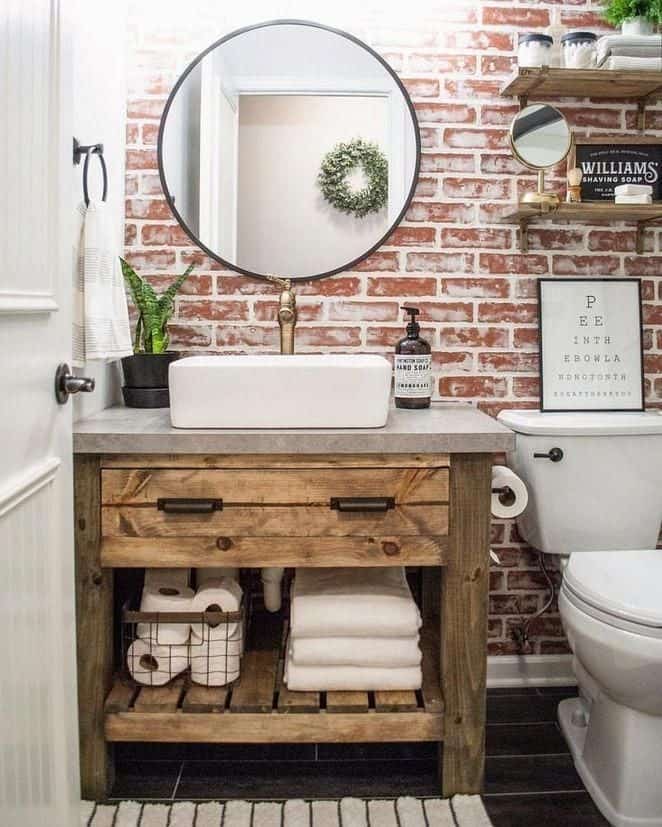 Small Rustic Bathroom