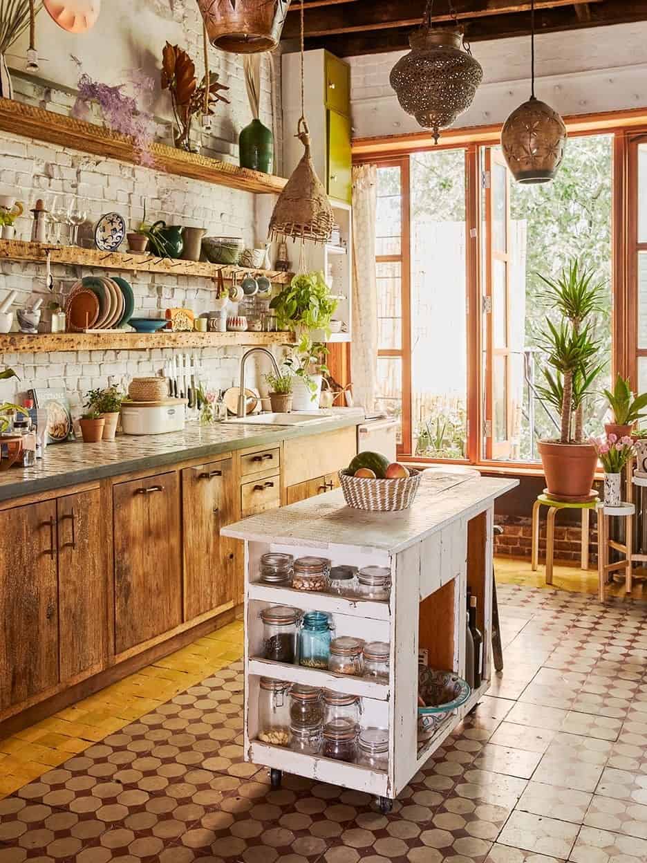 Small Rustic Kitchen Island