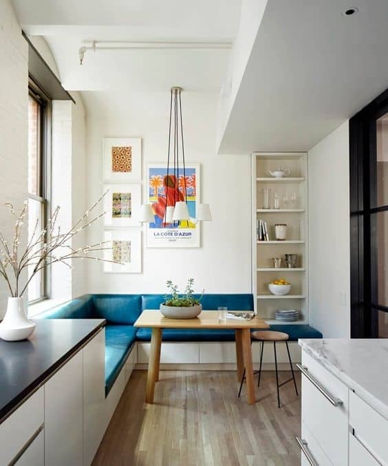 Smalls Eat In Kitchen Ideas With Colorful Artwork