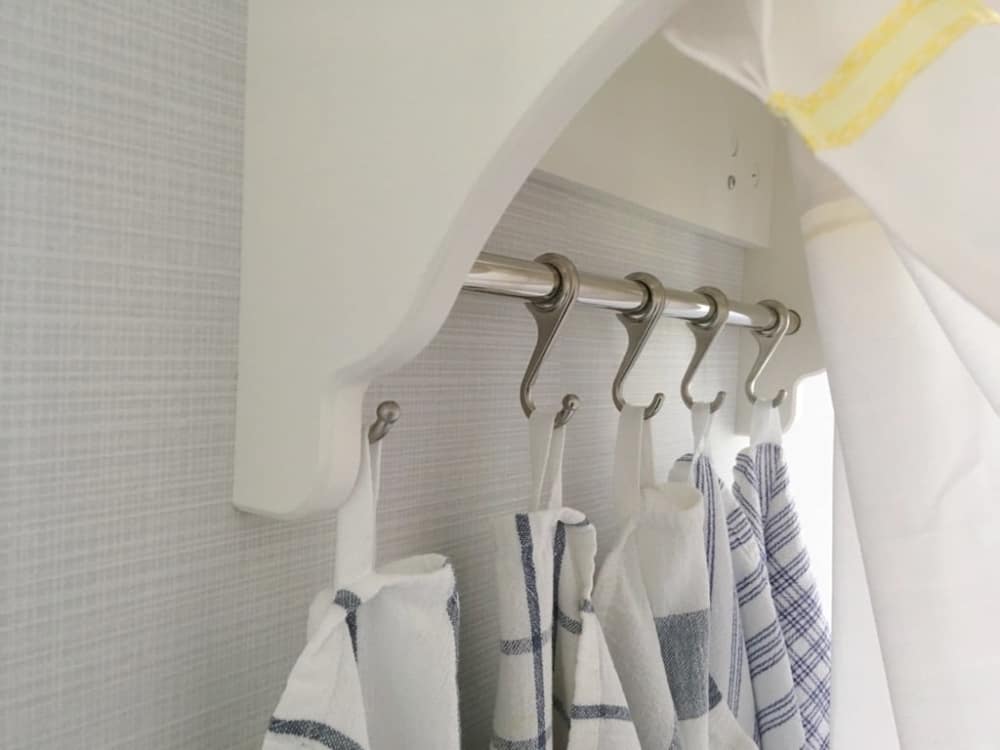Tension Rod Towel Rack