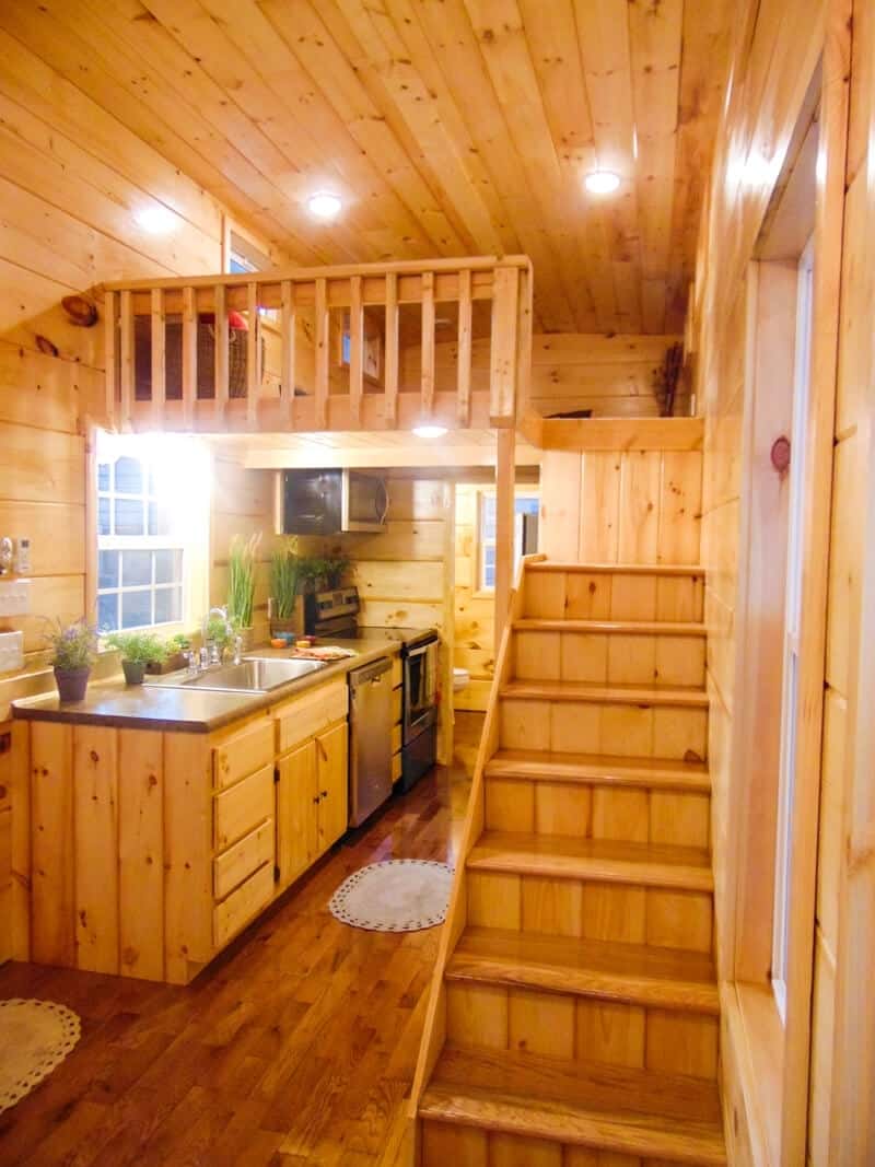 Tiny House Kitchen With A Loft