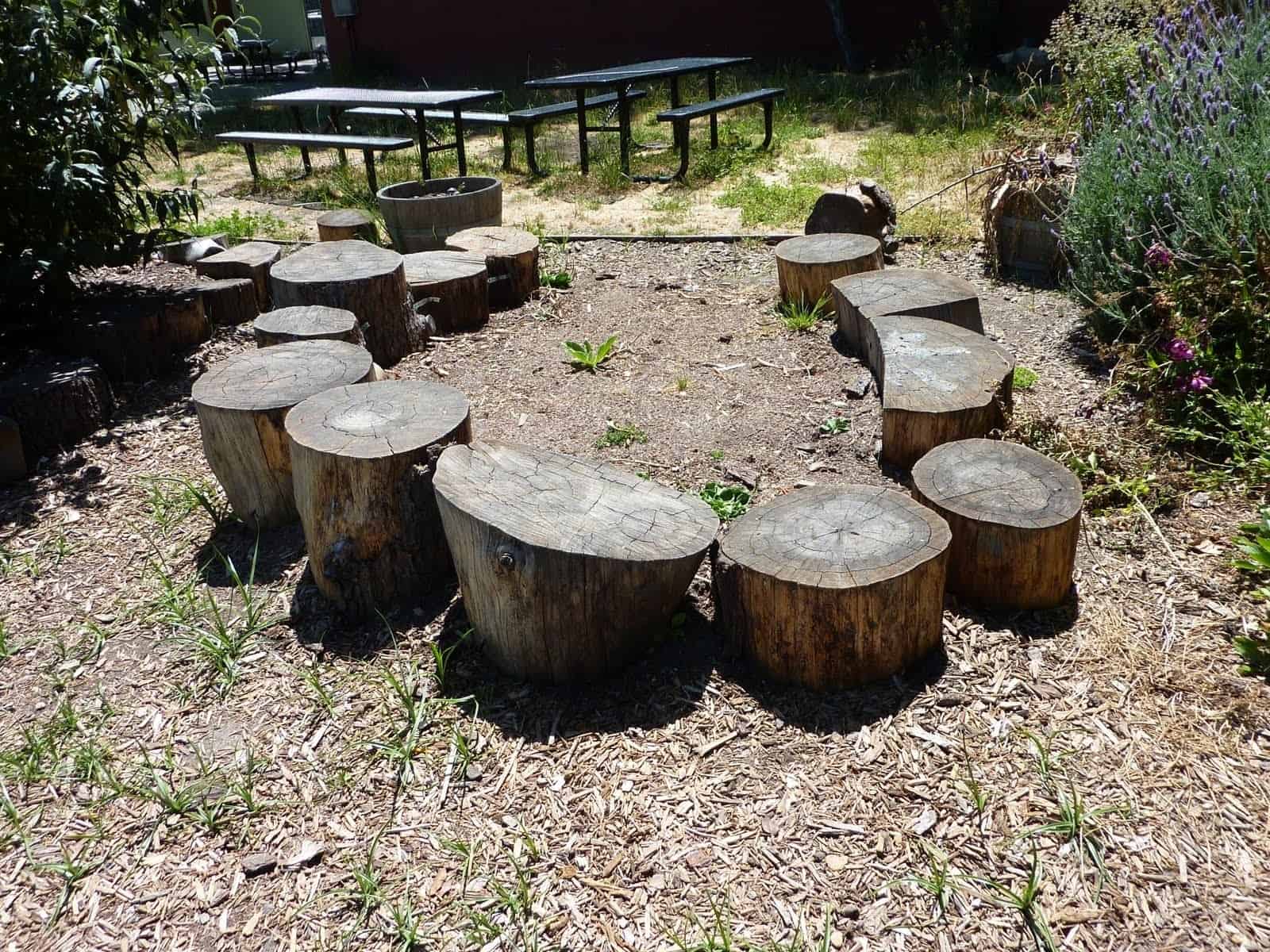 Tree Stump Bench