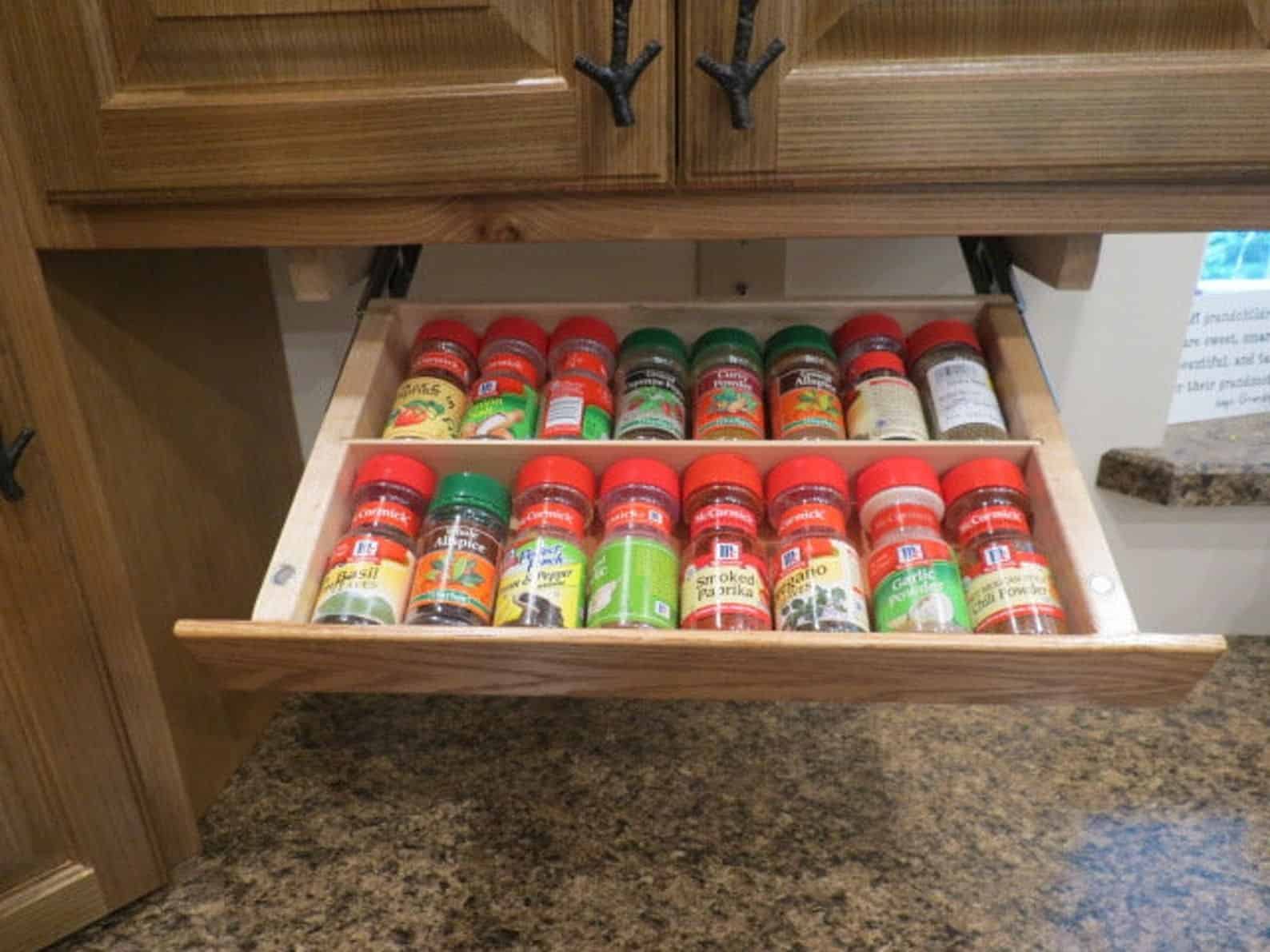 Under Kitchen Cabinet Spice Rack