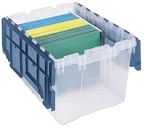 Use Clear Plastic Bins File Cabinet