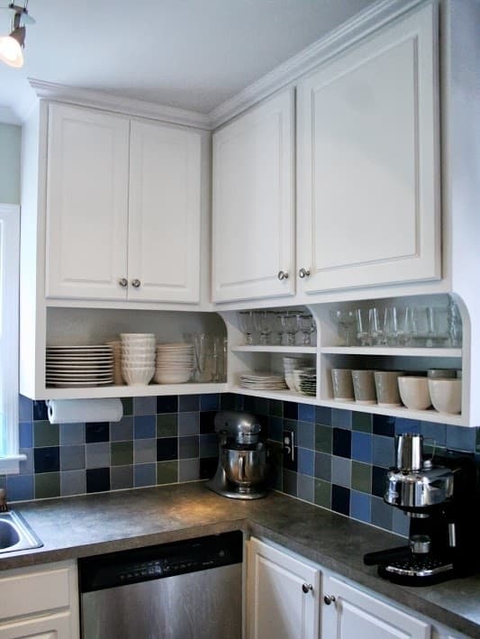 Use Under-Cabinet Shelves To Store Frequently Used Items