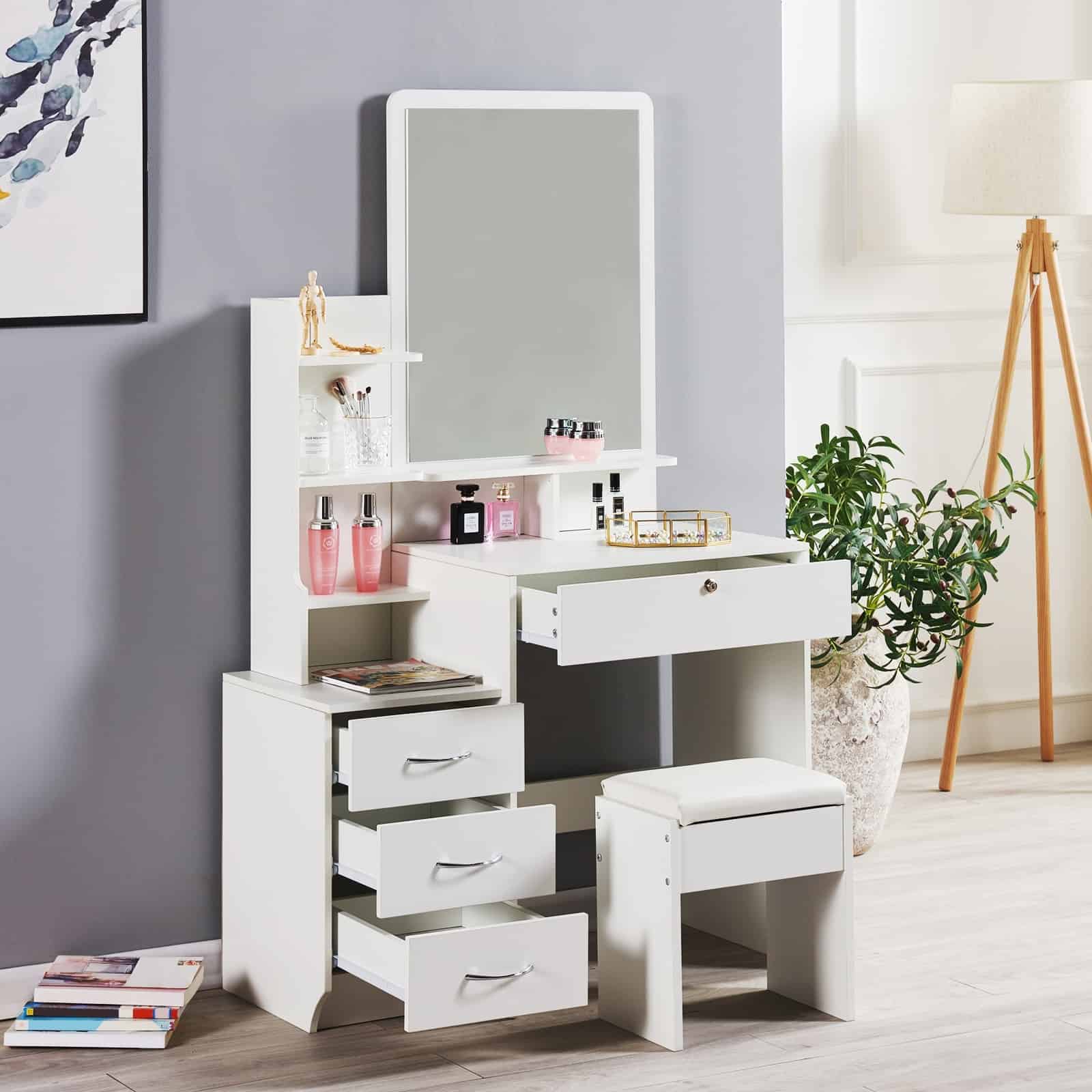 Vanity Tables With Drawers