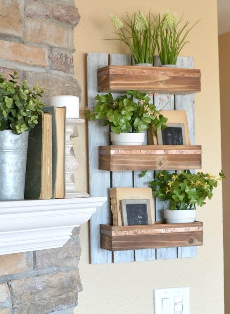 Wall Mounted Planter Boxes For Indoor Herb Gardens From Old Drawers