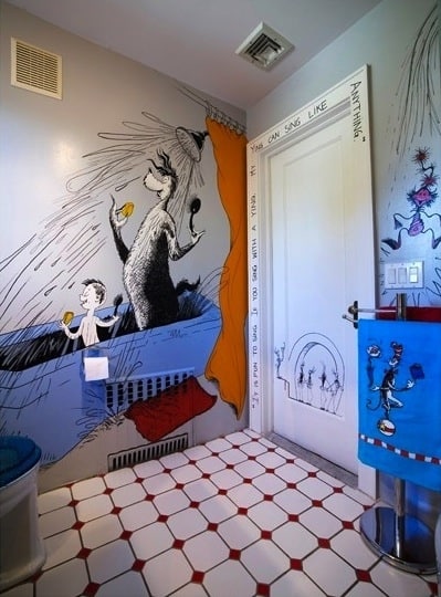 Wallpaper Mural Kids Bathroom Ideas