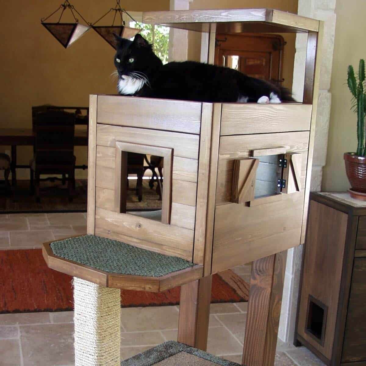Wooden Box Diy Cat Hammock