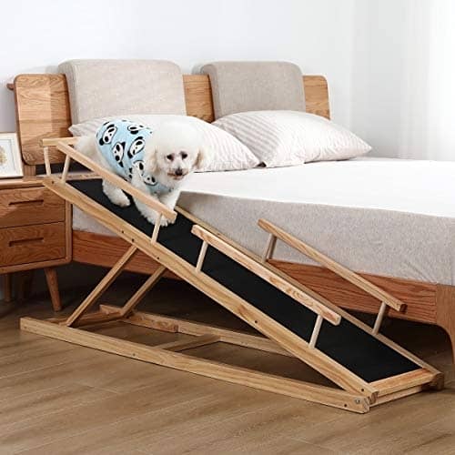 Wooden Diy Dog Ramp For Bed