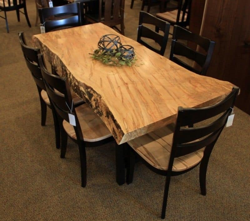 Wooden Slab Kitchen Table
